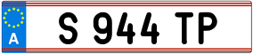 Trailer License Plate